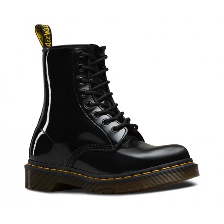 Bota Dr. Martens 1460 W Patent Lamper - CHAROL NEGRA - AMEDISK