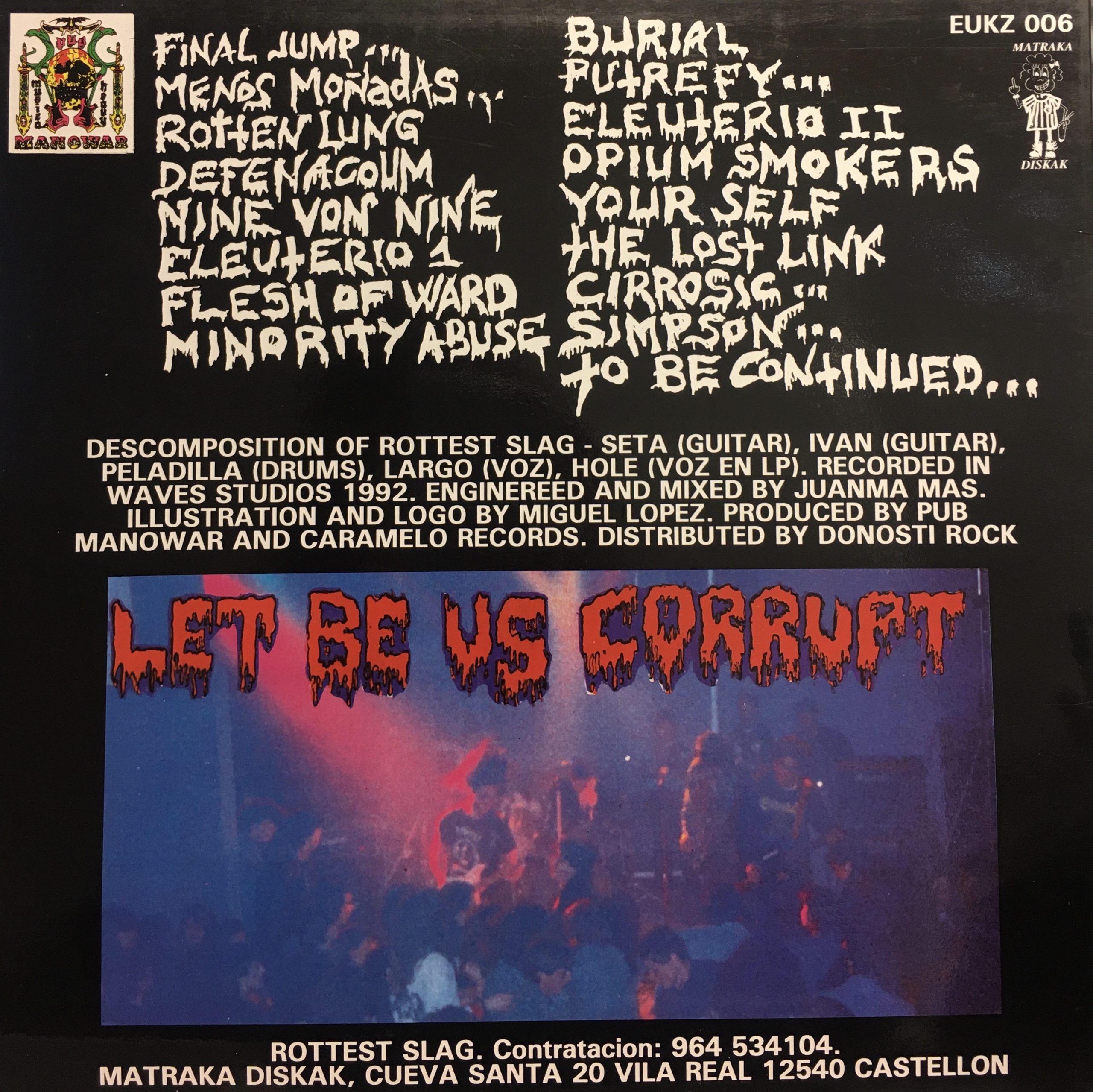 ROTTEST SLAG - CONTRAPORTADA LP