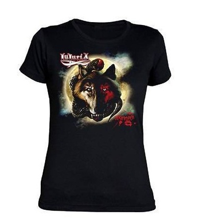 LUJURIA LICANTROFILIA 2 Camiseta MANGA CORTA NEGRA ENTALLADA AMEDISK