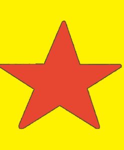 ESTRELLA ROJA CAMISETA AMARILLA - manga corta