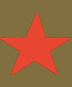 ESTRELLA ROJA CAMISETA CAQUI - manga corta